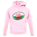 Welsh Flag Rugby Ball Unisex Hoodie