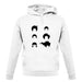 Afro Funky Hair Styles unisex hoodie