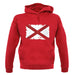 Alabama Grunge Style Flag unisex hoodie