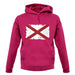 Alabama Grunge Style Flag unisex hoodie