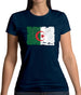 Algeria Grunge Style Flag Womens T-Shirt