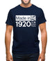 Made In 1920 All British Parts Crown Mens T-Shirt