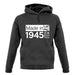 Made In 1945 All British Parts Crown unisex hoodie