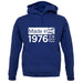 Made In 1976 All British Parts Crown unisex hoodie