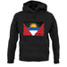 Antigua And Barbuda Grunge Style Flag unisex hoodie