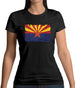 Arizona Grunge Style Flag Womens T-Shirt