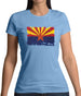 Arizona Grunge Style Flag Womens T-Shirt