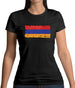 Armenia Grunge Style Flag Womens T-Shirt