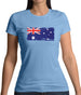 Australia Grunge Style Flag Womens T-Shirt