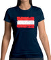 Austria  Grunge Style Flag Womens T-Shirt