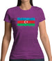 Azerbaijan Grunge Style Flag Womens T-Shirt