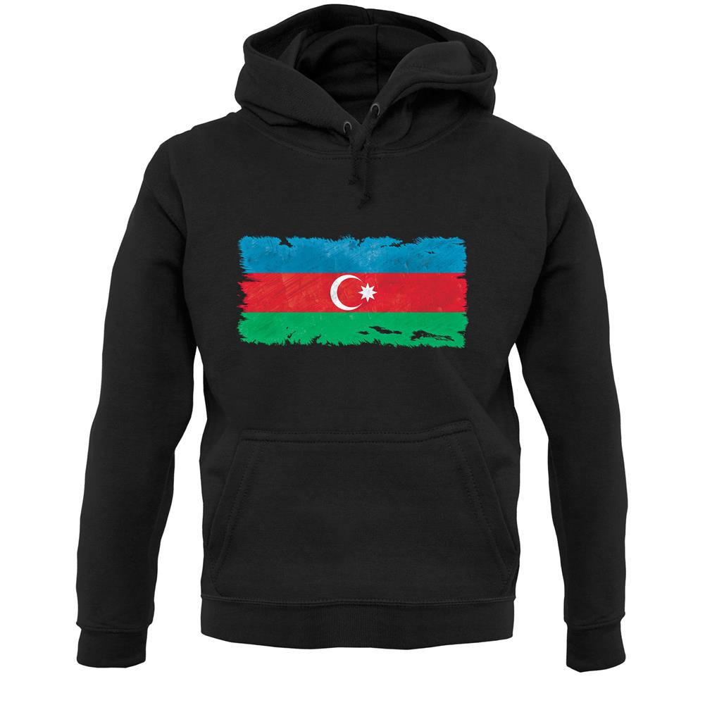 Azerbaijan Grunge Style Flag Unisex Hoodie