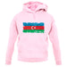 Azerbaijan Grunge Style Flag unisex hoodie