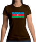 Azerbaijan Grunge Style Flag Womens T-Shirt