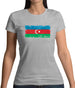 Azerbaijan Grunge Style Flag Womens T-Shirt