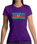 Azerbaijan Grunge Style Flag Womens T-Shirt