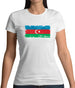 Azerbaijan Grunge Style Flag Womens T-Shirt