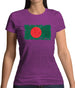 Bangladesh Grunge Style Flag Womens T-Shirt