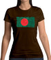 Bangladesh Grunge Style Flag Womens T-Shirt