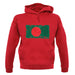 Bangladesh Grunge Style Flag unisex hoodie