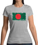 Bangladesh Grunge Style Flag Womens T-Shirt