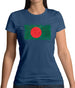 Bangladesh Grunge Style Flag Womens T-Shirt