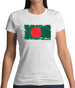 Bangladesh Grunge Style Flag Womens T-Shirt