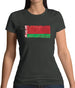 Belarus Grunge Style Flag Womens T-Shirt