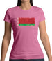 Belarus Grunge Style Flag Womens T-Shirt