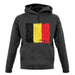 Belgium Grunge Style Flag unisex hoodie