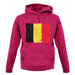 Belgium Grunge Style Flag unisex hoodie