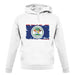 Belize Grunge Style Flag unisex hoodie