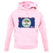 Belize Grunge Style Flag unisex hoodie