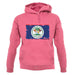 Belize Grunge Style Flag unisex hoodie