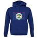 Belize Grunge Style Flag unisex hoodie