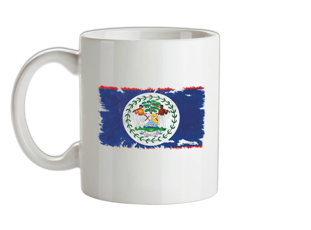 Belize Grunge Style Flag Ceramic Mug