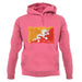 Bhutan Grunge Style Flag unisex hoodie