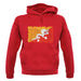 Bhutan Grunge Style Flag unisex hoodie