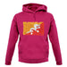 Bhutan Grunge Style Flag unisex hoodie