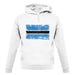 Botswana Grunge Style Flag unisex hoodie