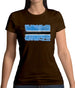 Botswana Grunge Style Flag Womens T-Shirt