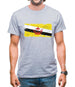 Brunei Grunge Style Flag Mens T-Shirt