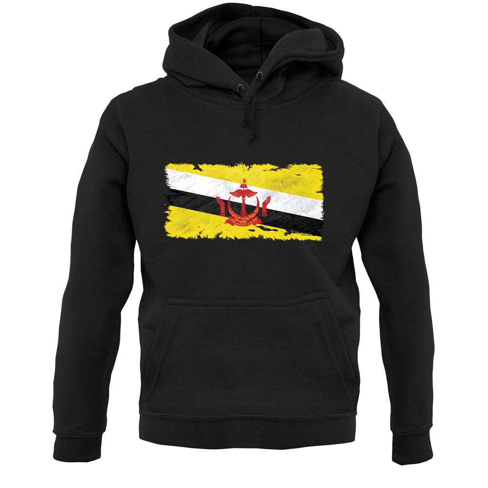 Brunei Grunge Style Flag Unisex Hoodie