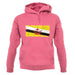 Brunei Grunge Style Flag unisex hoodie