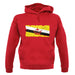 Brunei Grunge Style Flag unisex hoodie