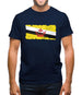 Brunei Grunge Style Flag Mens T-Shirt