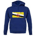 Brunei Grunge Style Flag unisex hoodie