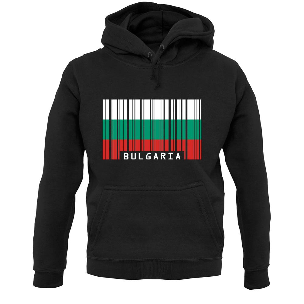 Bulgaria Barcode Style Flag Unisex Hoodie