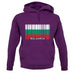 Bulgaria Barcode Style Flag unisex hoodie