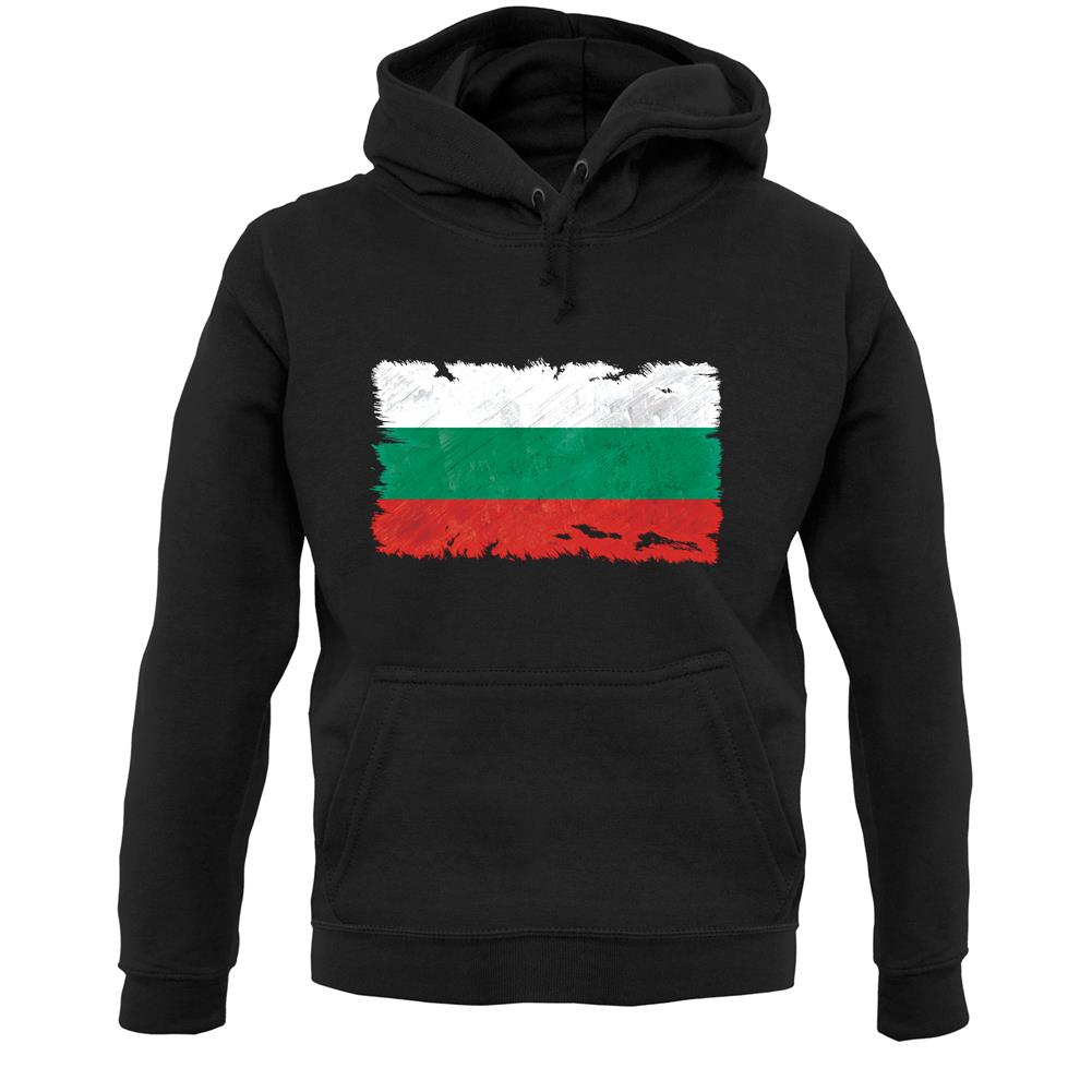 Bulgaria Grunge Style Flag Unisex Hoodie